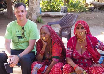Chris H with local women
